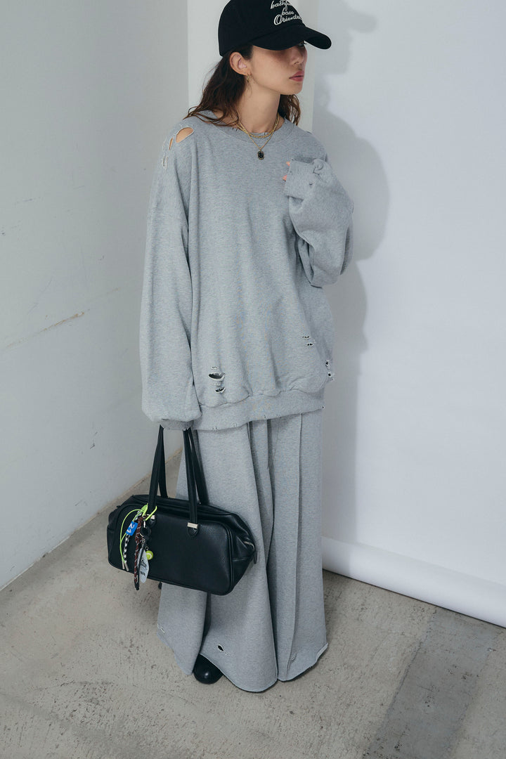 [予約/SET]ヴィンテージ加工PO+フロントスリット裏毛SK(2set)