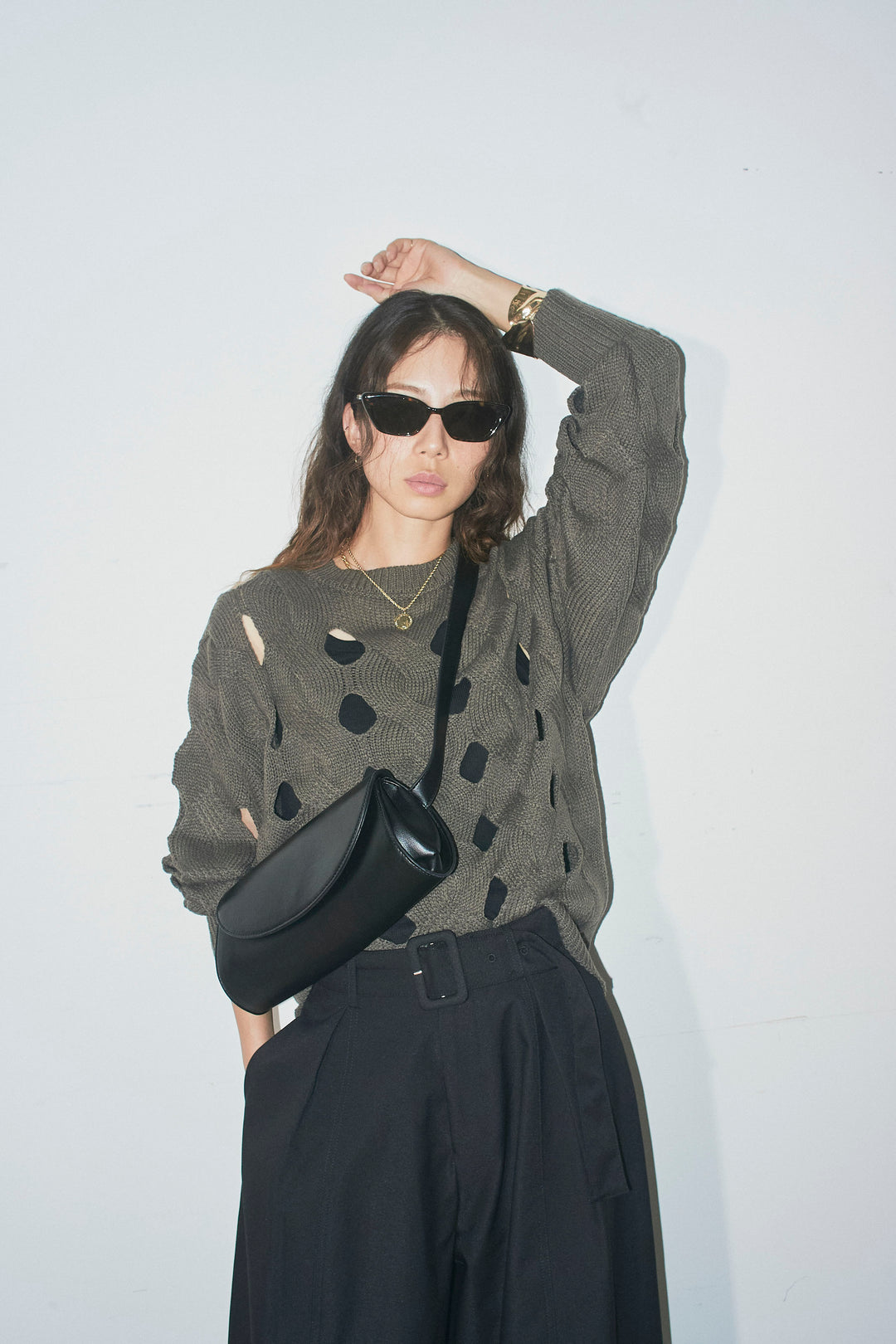 [予約]ケーブルカットアウトニットTOP