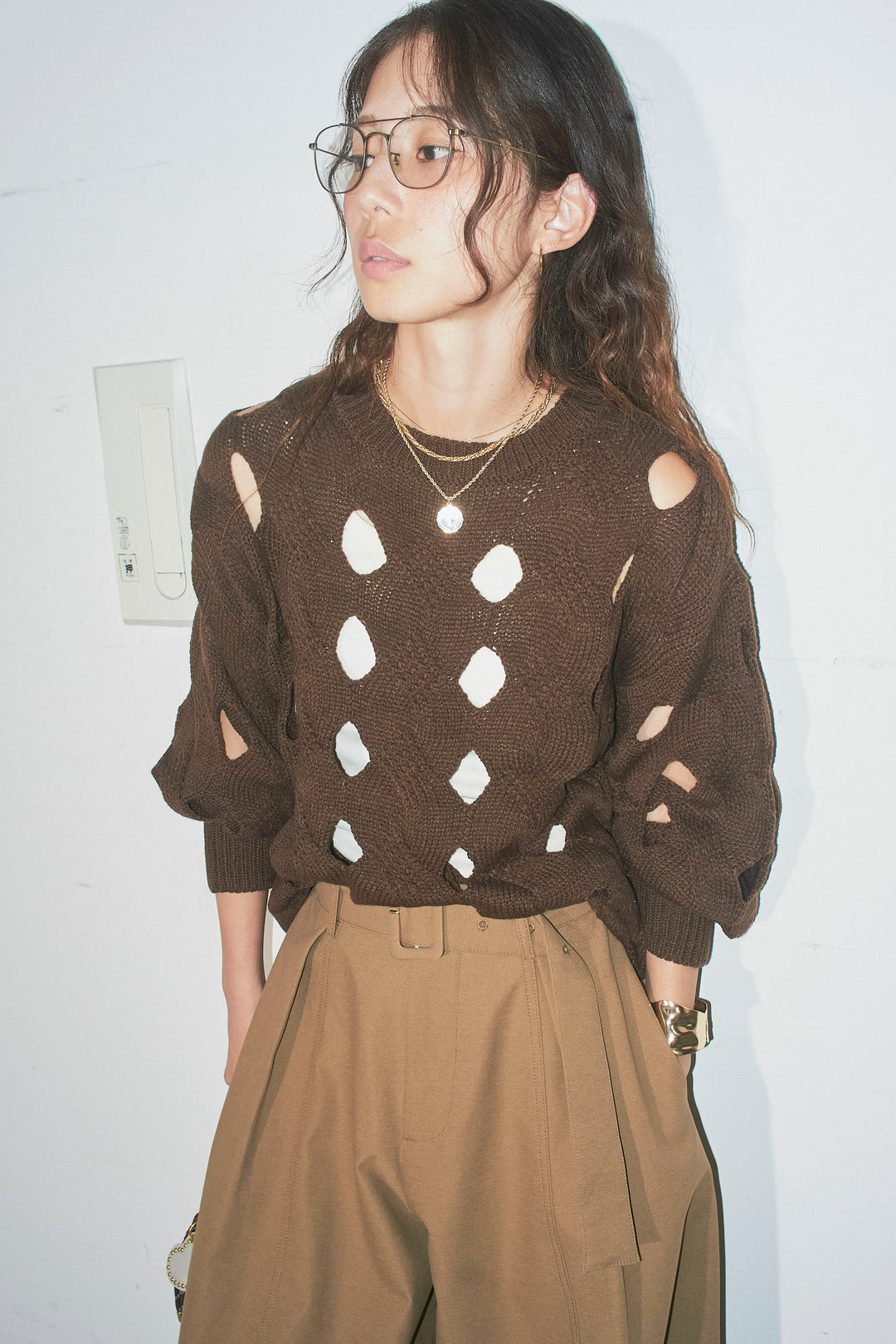 [予約]ケーブルカットアウトニットTOP