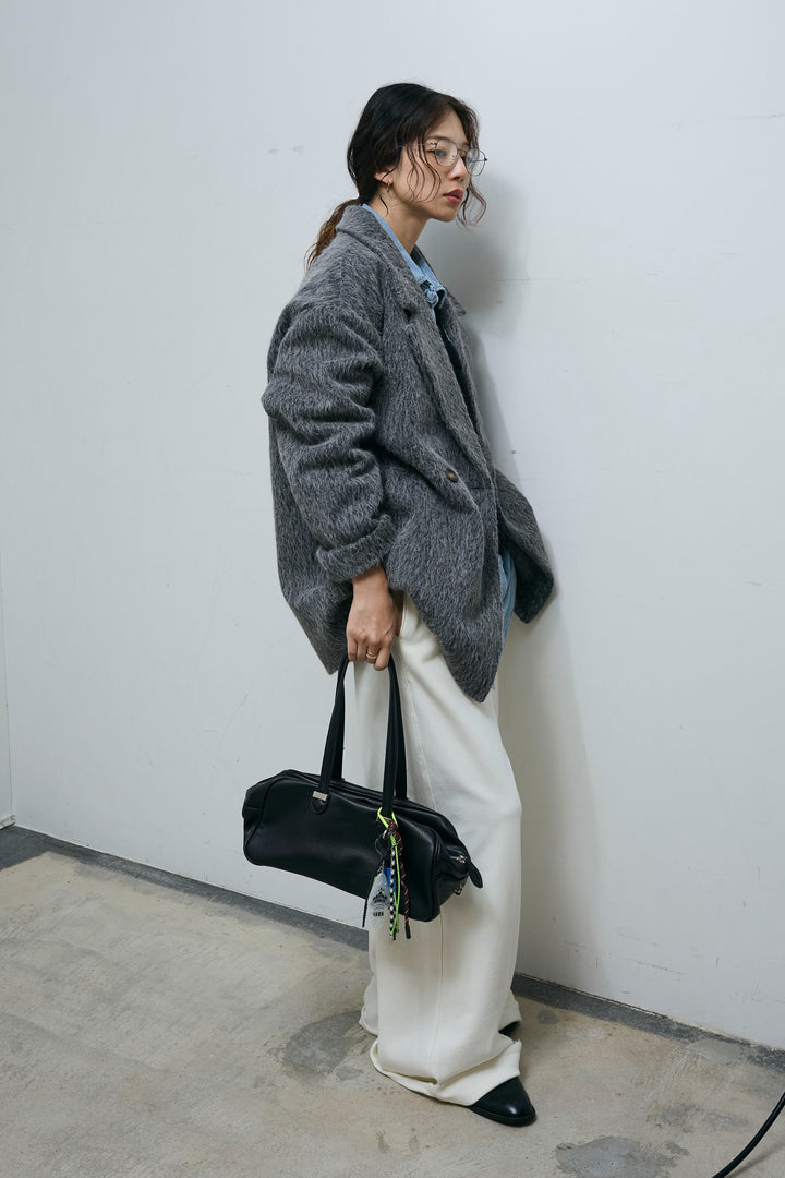 [予約/SET]シャギーミドルコート+エフォートレススウェットパンツ(2set)