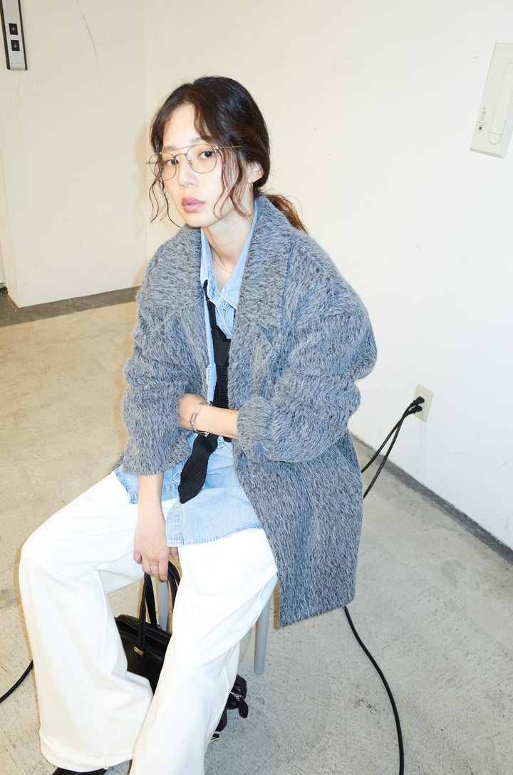 [予約/SET]シャギーミドルコート+エフォートレススウェットパンツ(2set)