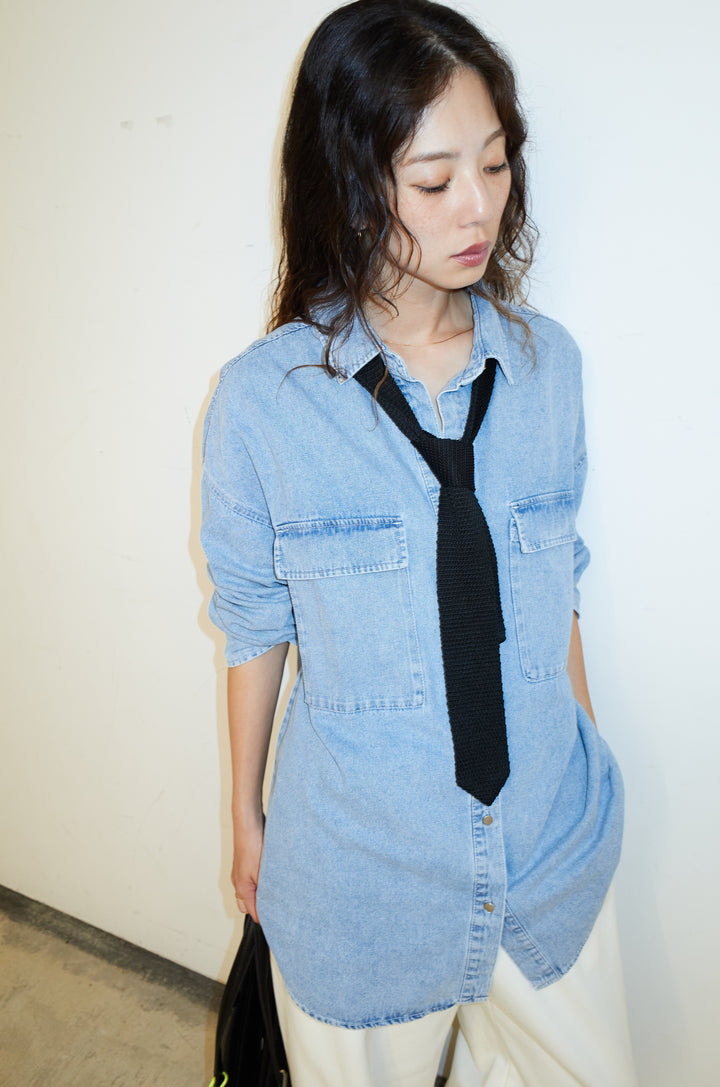 [予約]オーバーサイズデニムシャツ