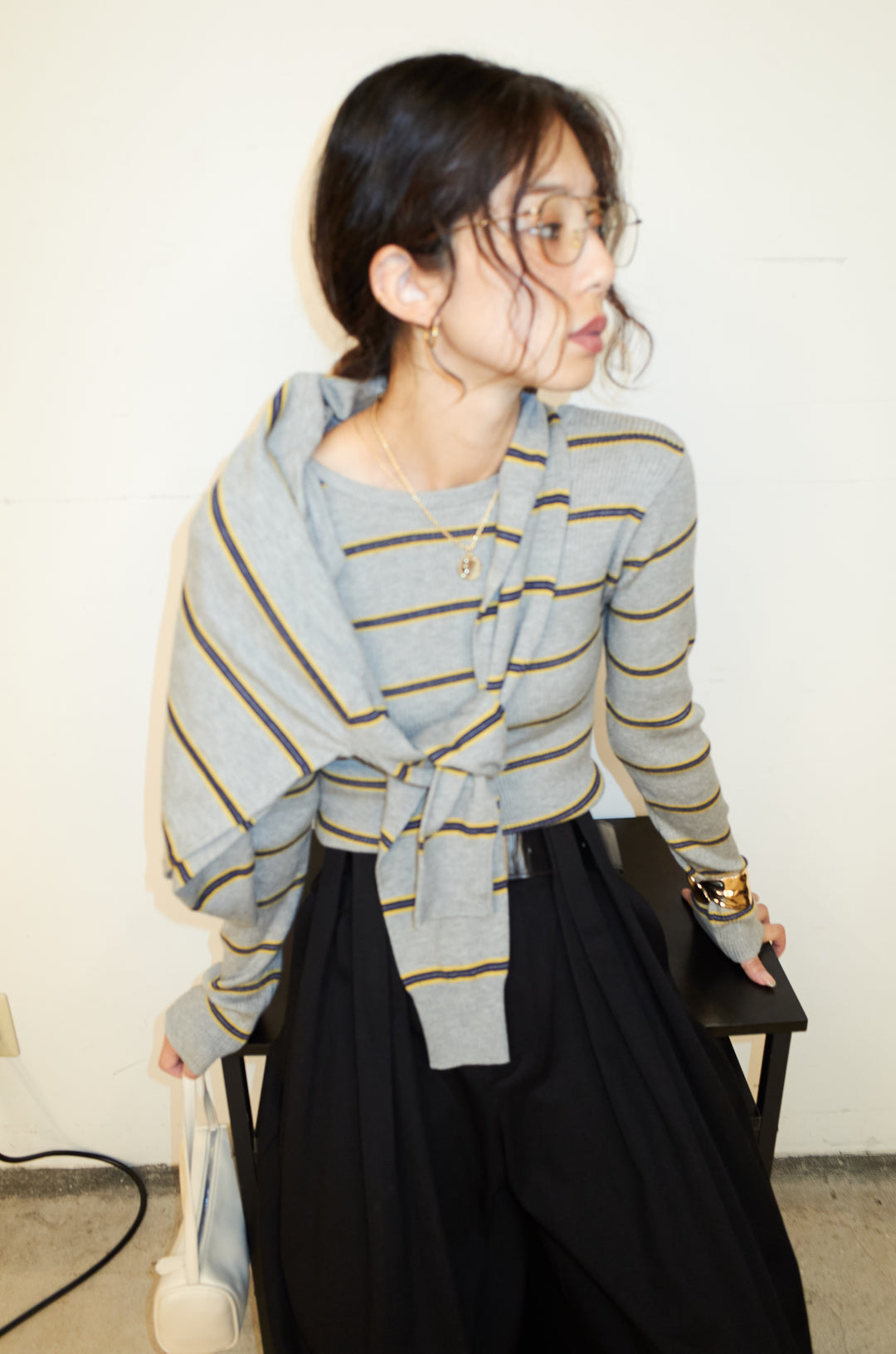 [予約]ボーダーカーディガン