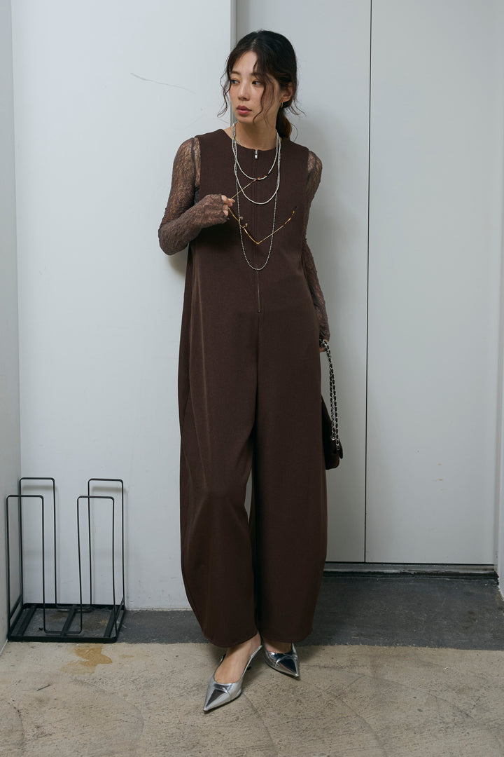 [予約]フロントジップコクーンコンビネゾン