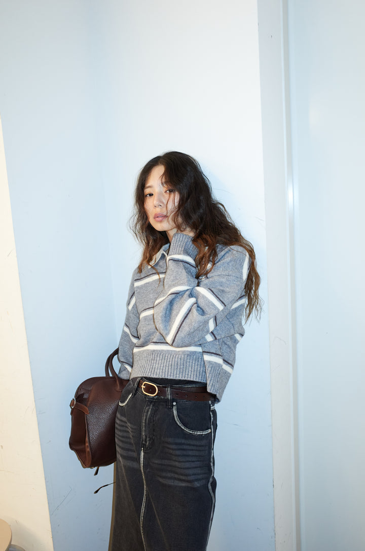 [予約]ボーダーポロニット