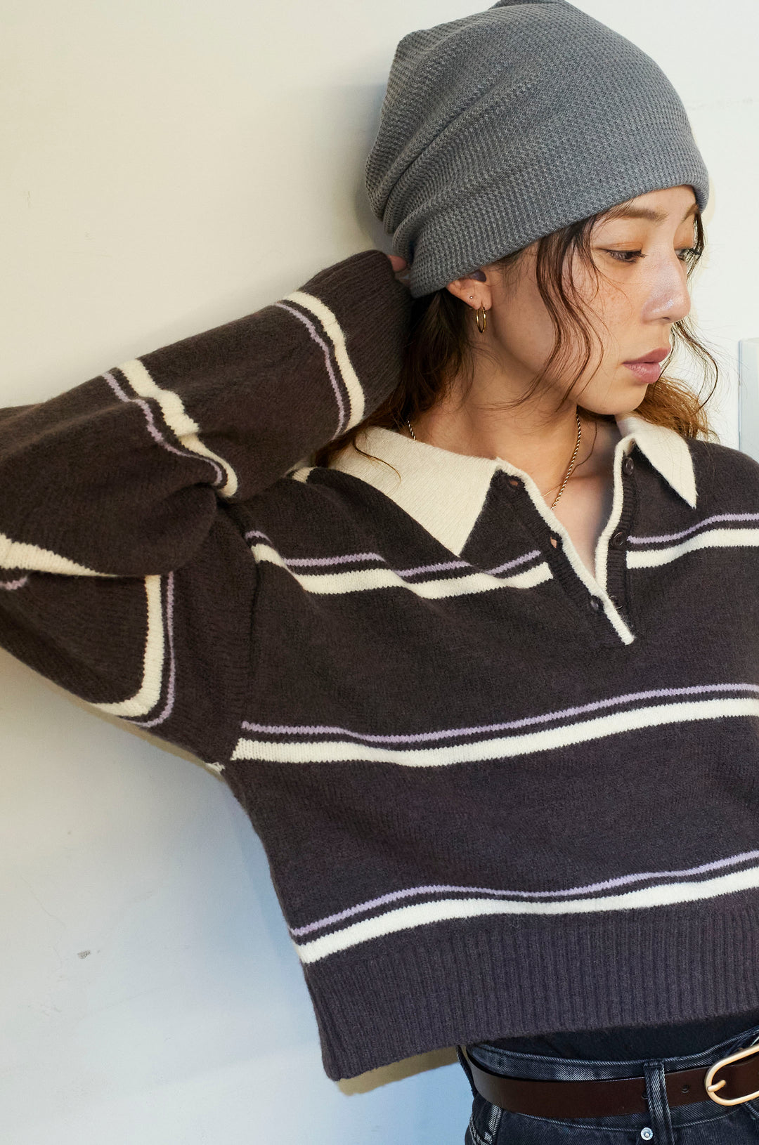 [予約]ボーダーポロニット