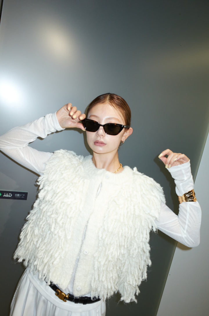 [予約/SET]フリンジニットベスト+バルーンパンツ(2set)