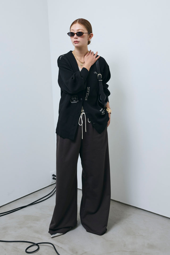 [予約/SET]グラフィティニットカーデ+エフォートレススウェットパンツ(2set)