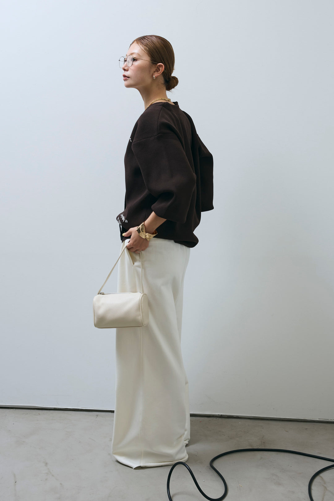 [予約/SET]グラフィティニットカーデ+エフォートレススウェットパンツ(2set)