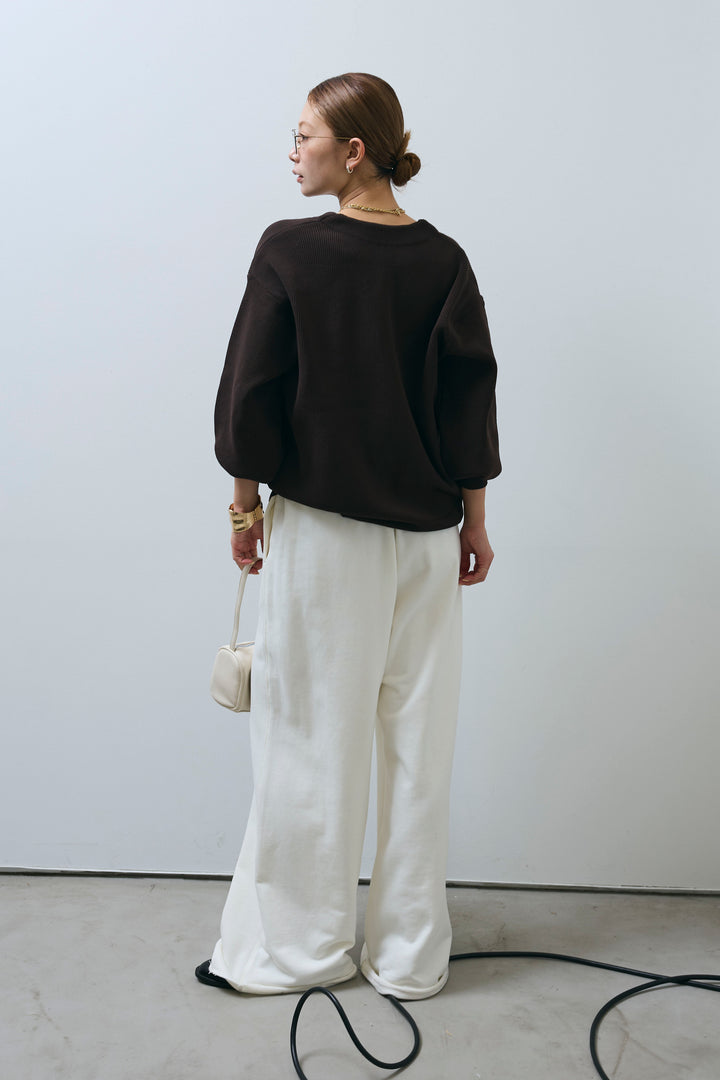 [予約/SET]グラフィティニットカーデ+エフォートレススウェットパンツ(2set)