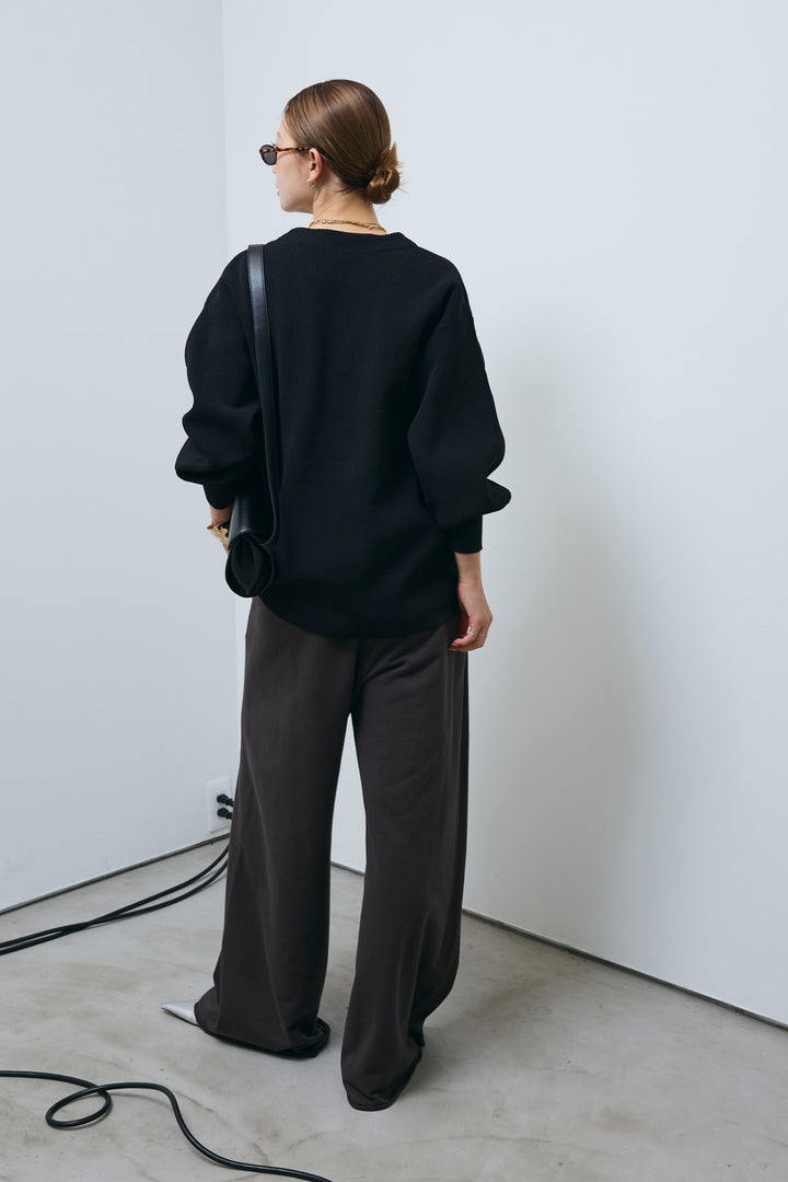 [予約/SET]グラフィティニットカーデ+エフォートレススウェットパンツ(2set)