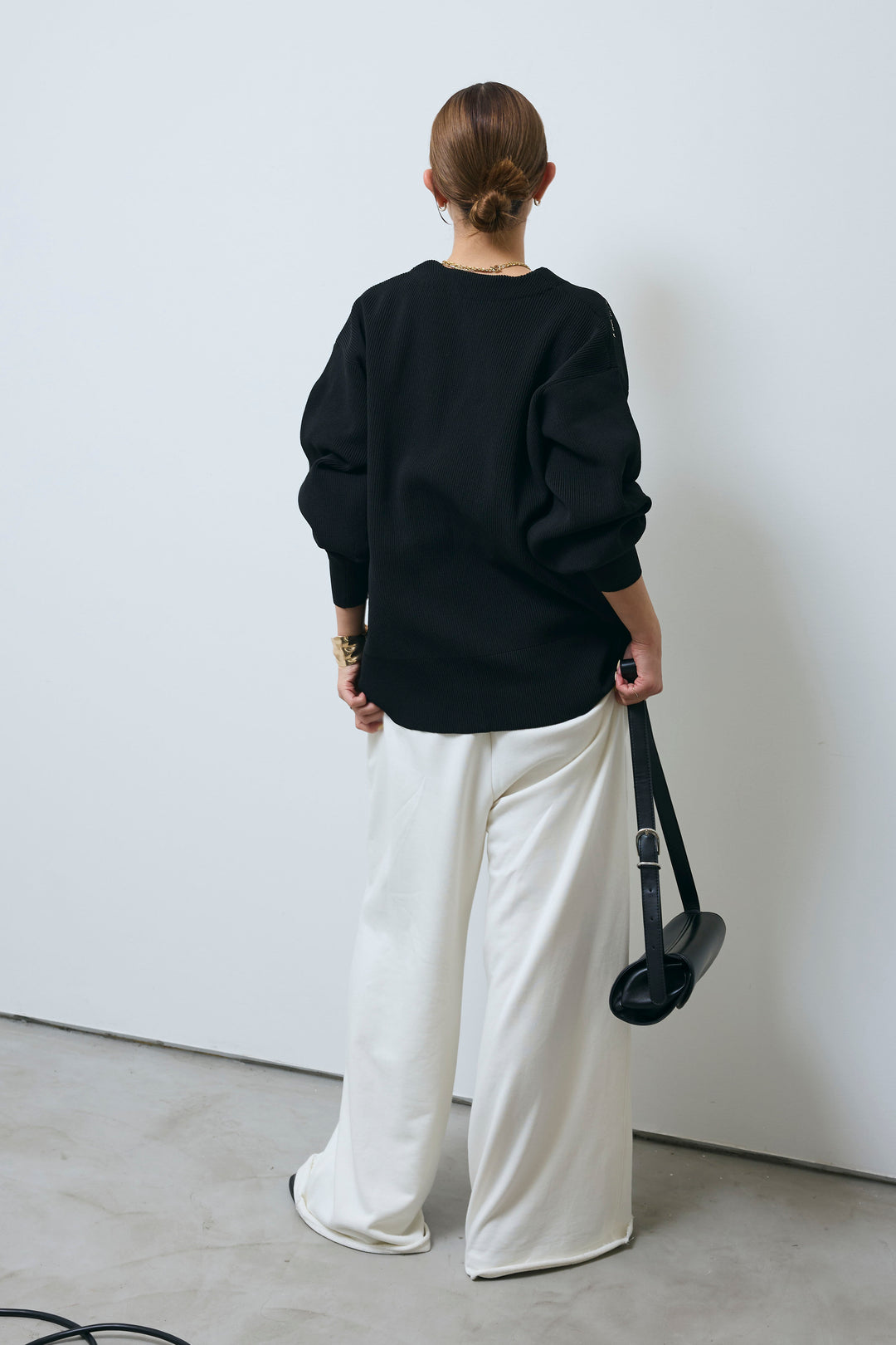 [予約/SET]グラフィティニットカーデ+エフォートレススウェットパンツ(2set)