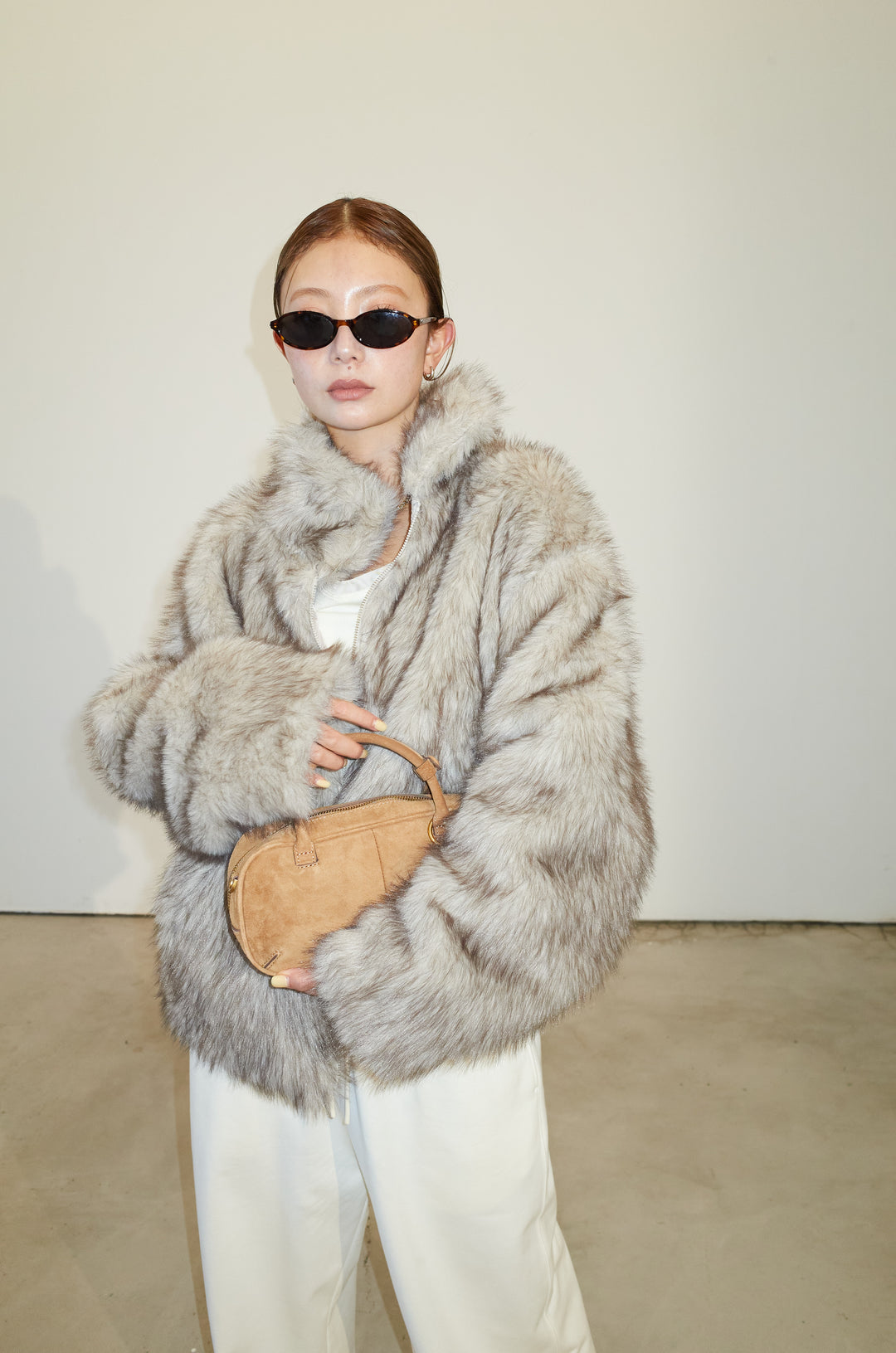 [予約/SET]ミックスファージップブルゾン+エフォートレススウェットパンツ(2set)