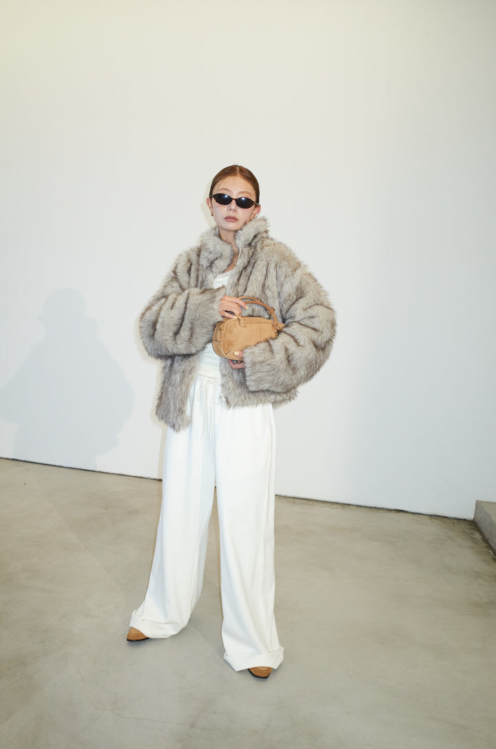 [予約/SET]ミックスファージップブルゾン+エフォートレススウェットパンツ(2set)