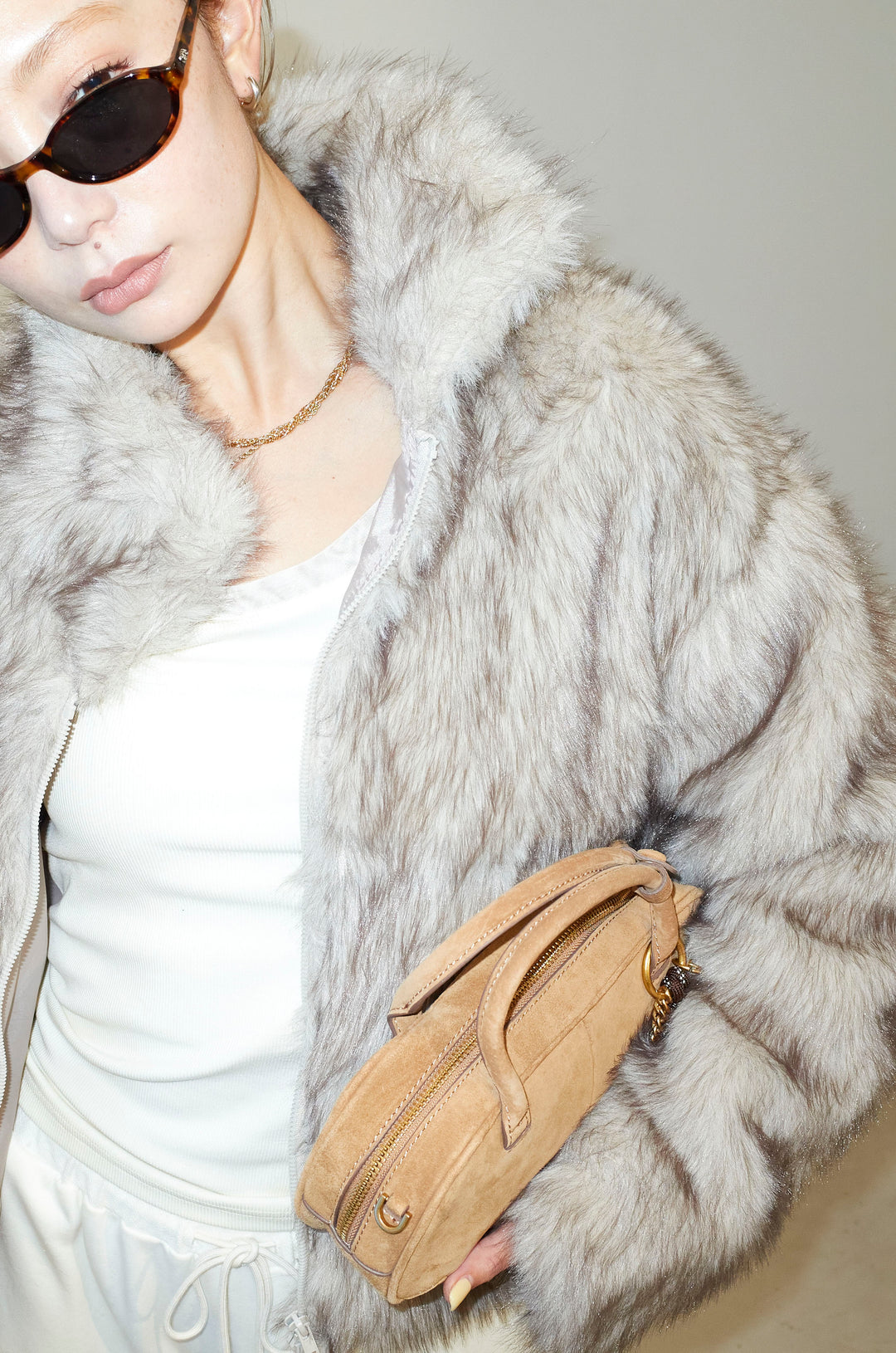 [予約/SET]ミックスファージップブルゾン+エフォートレススウェットパンツ(2set)