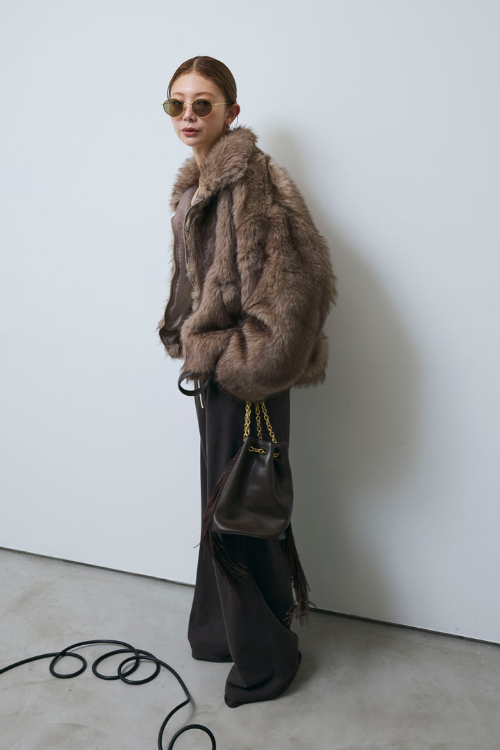 [予約/SET]ミックスファージップブルゾン+エフォートレススウェットパンツ(2set)