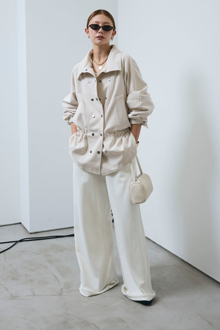 [予約/SET]エコスウェードミディブルゾン+エフォートレススウェットパンツ(2set)