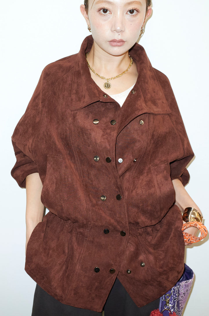 [予約/SET]エコスウェードミディブルゾン+エフォートレススウェットパンツ(2set)