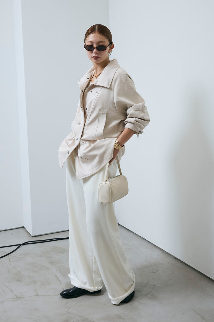 [予約/SET]エコスウェードミディブルゾン+エフォートレススウェットパンツ(2set)