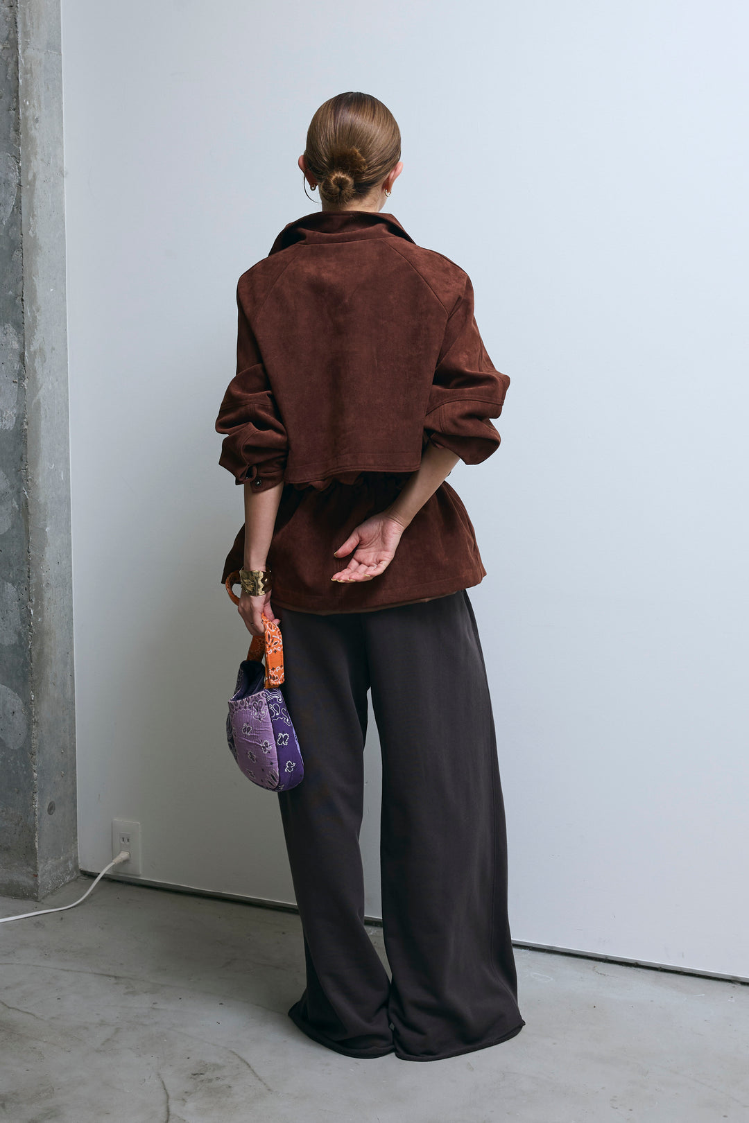 [予約/SET]エコスウェードミディブルゾン+エフォートレススウェットパンツ(2set)