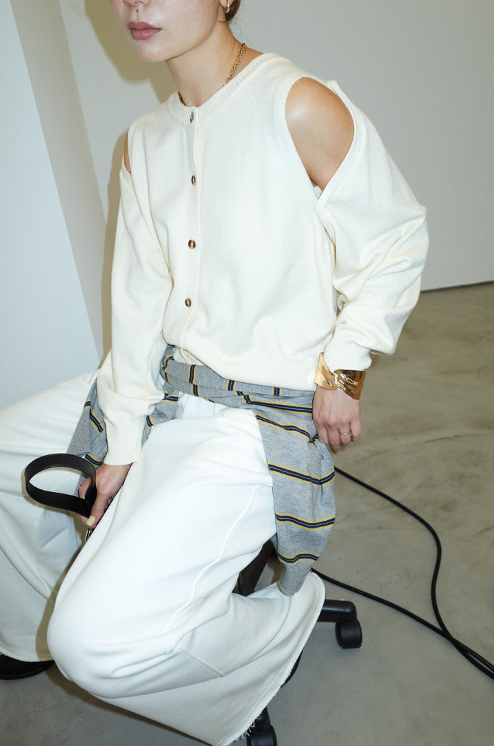 [予約/SET]2wayニットカーデ+エフォートレススウェットパンツ(2set)