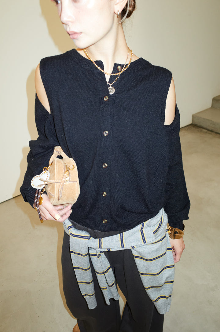 [予約/SET]2wayニットカーデ+エフォートレススウェットパンツ(2set)