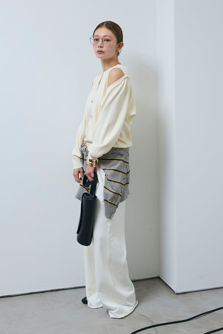 [予約/SET]2wayニットカーデ+エフォートレススウェットパンツ(2set)