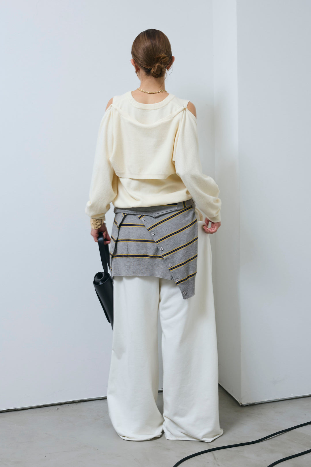 [予約/SET]2wayニットカーデ+エフォートレススウェットパンツ(2set)