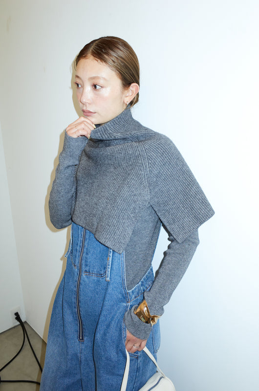 [予約/SET]ケープアンサンブルニット+ケープアンサンブルニット(2set)