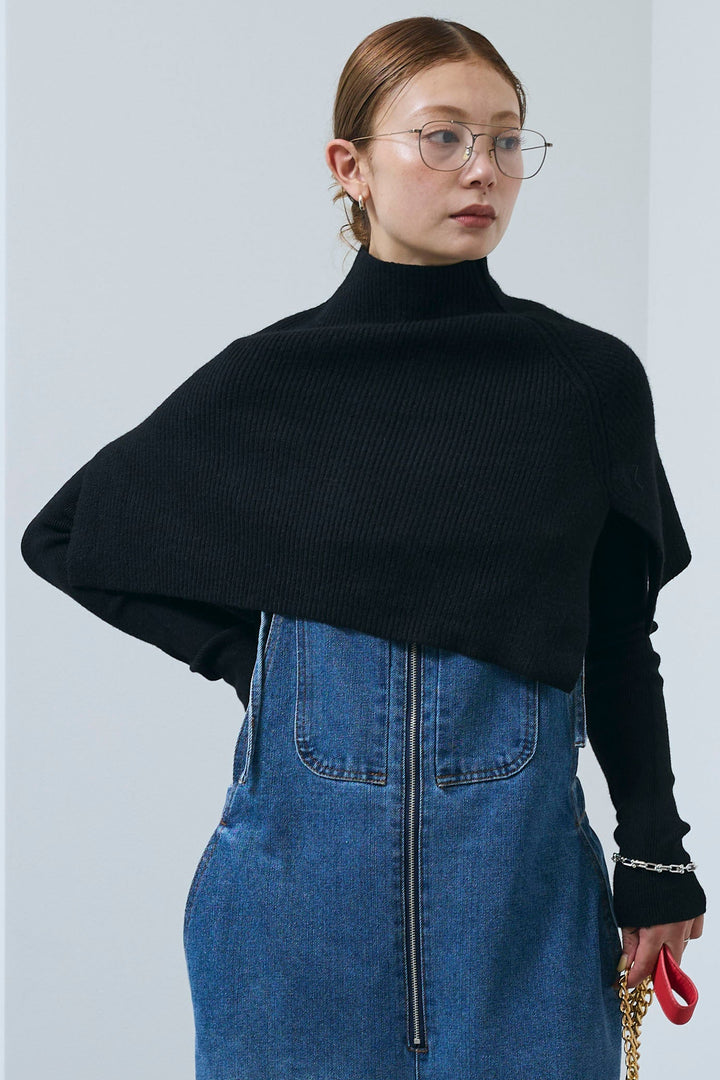 [予約]ケープアンサンブルニット