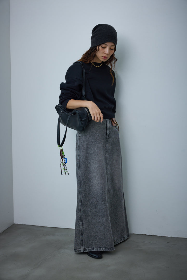 [予約/SET]裏起毛オフショルスウェット+オーセンティックデニムSK(2set)