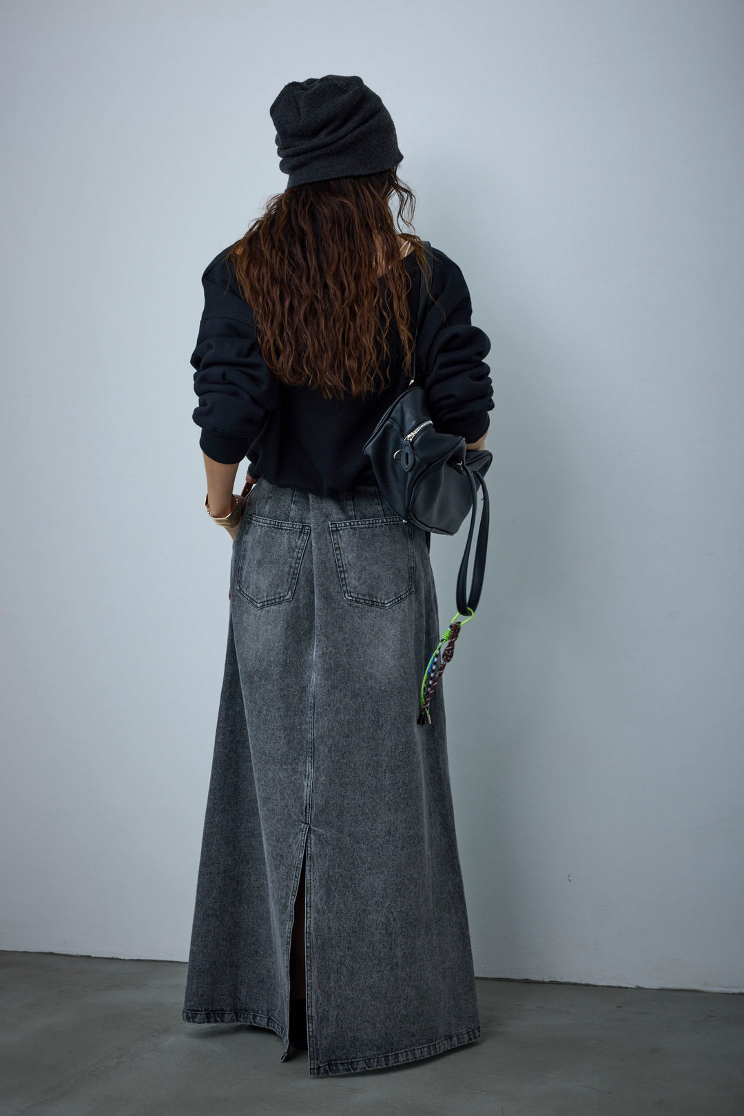 [予約/SET]裏起毛オフショルスウェット+オーセンティックデニムSK(2set)