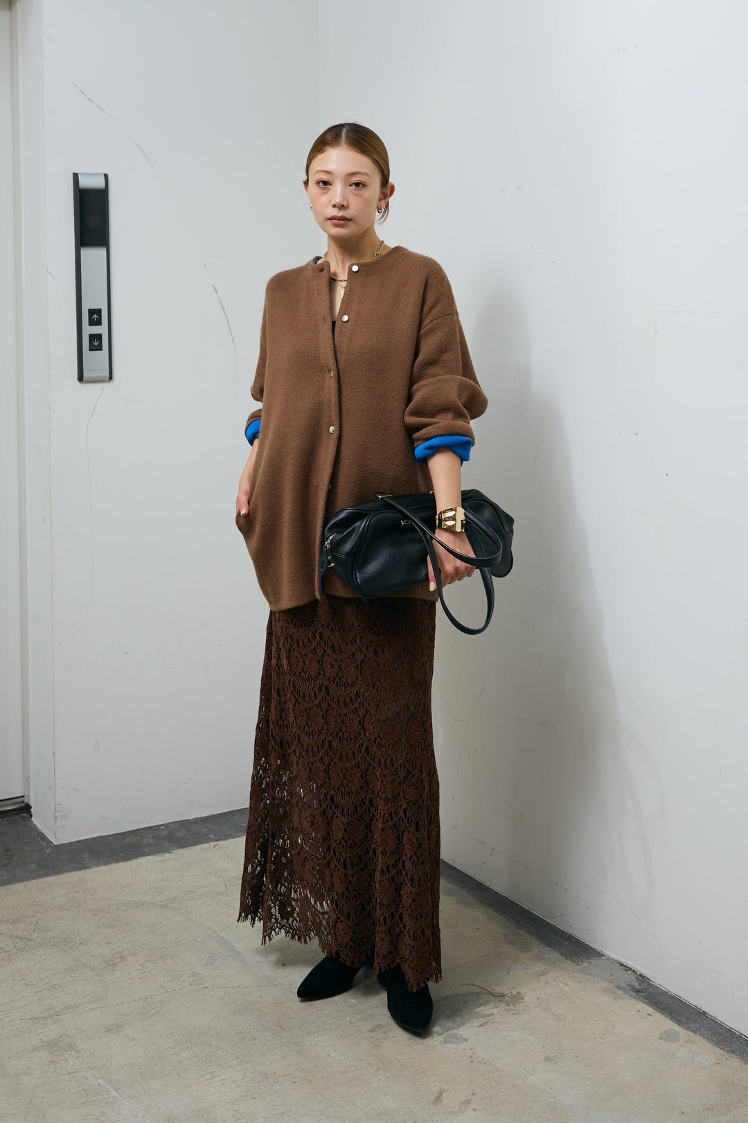 [予約]レース刺繍ロングスカート