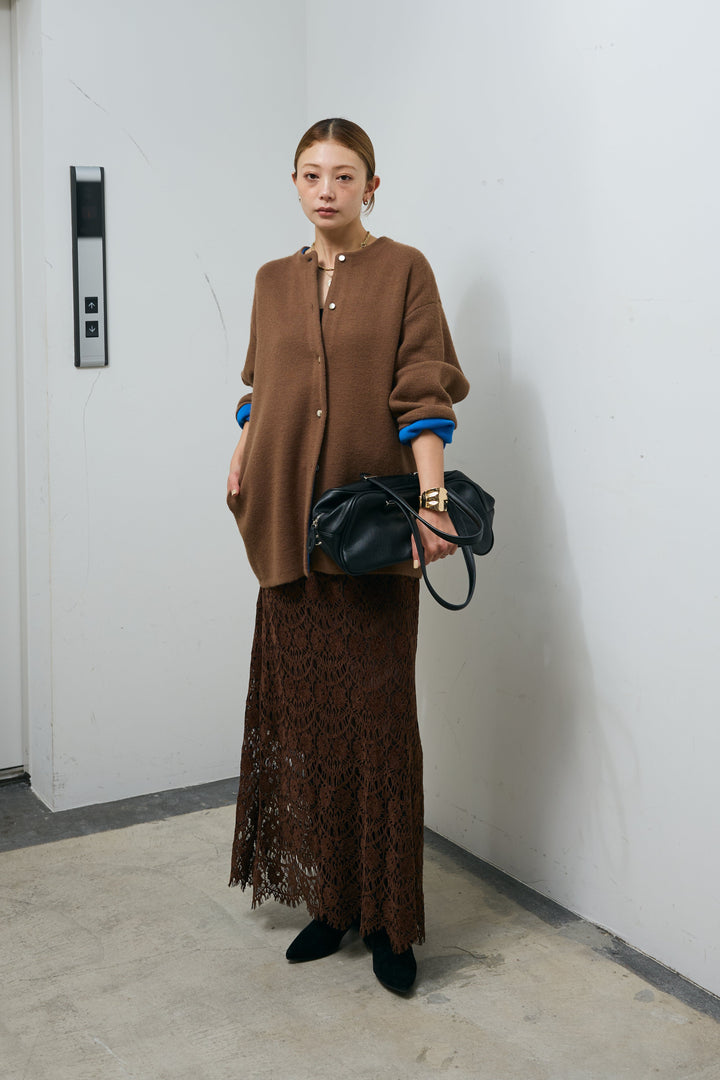 [予約]レース刺繍ロングスカート