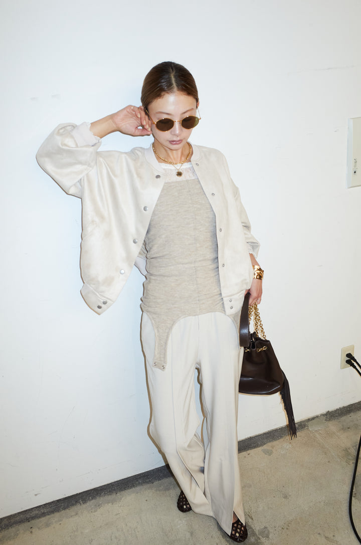 [予約/SET]スウェードタッチスタジャン+シアーレーストップス+マルチウェイニットタンク(3set)