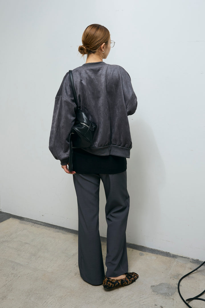 [予約/SET]スウェードタッチスタジャン+マルチウェイニットタンク+センタースリットパンツ(3set)