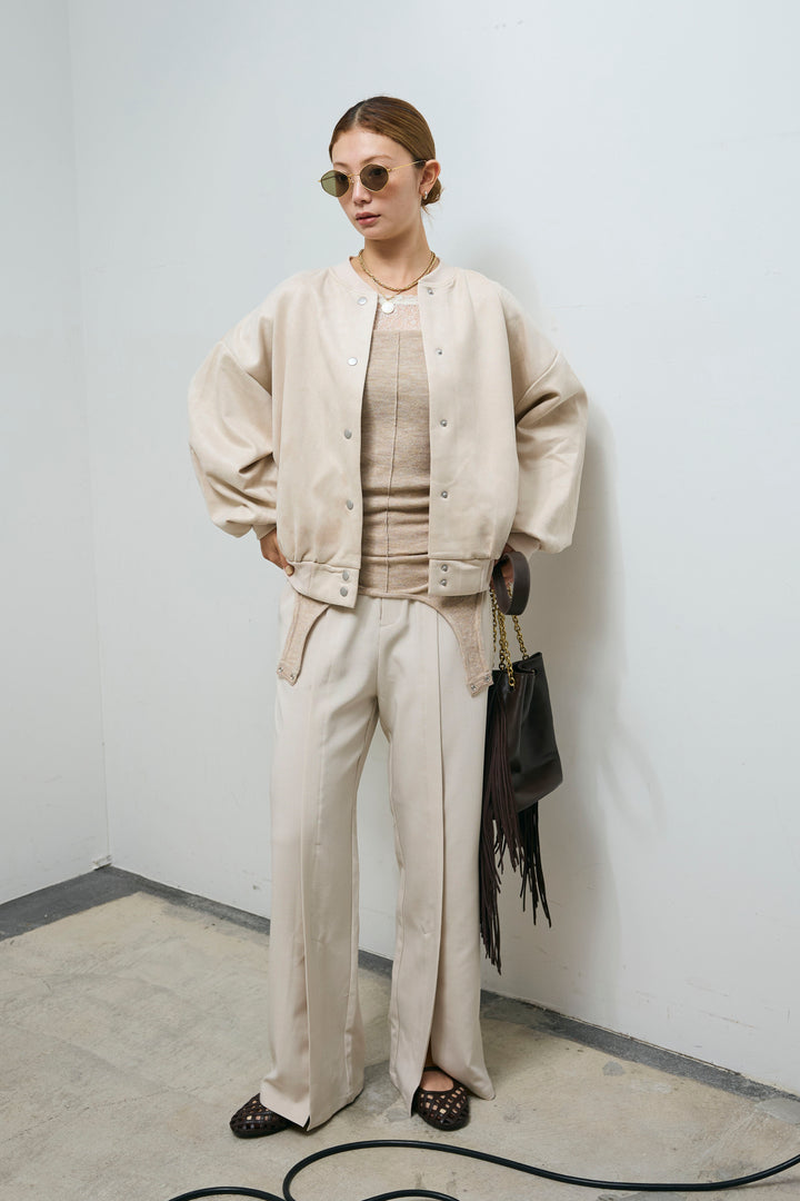 [予約/SET]スウェードタッチスタジャン+シアーレーストップス+マルチウェイニットタンク(3set)