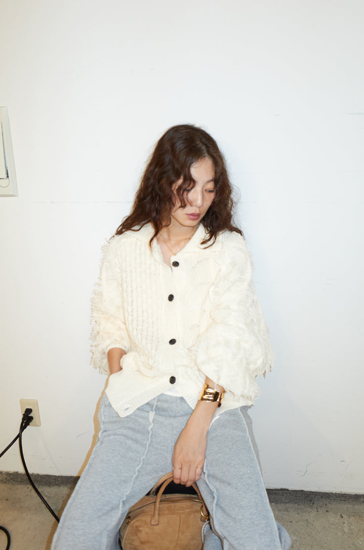 [予約]フリンジカウチンカーディガン