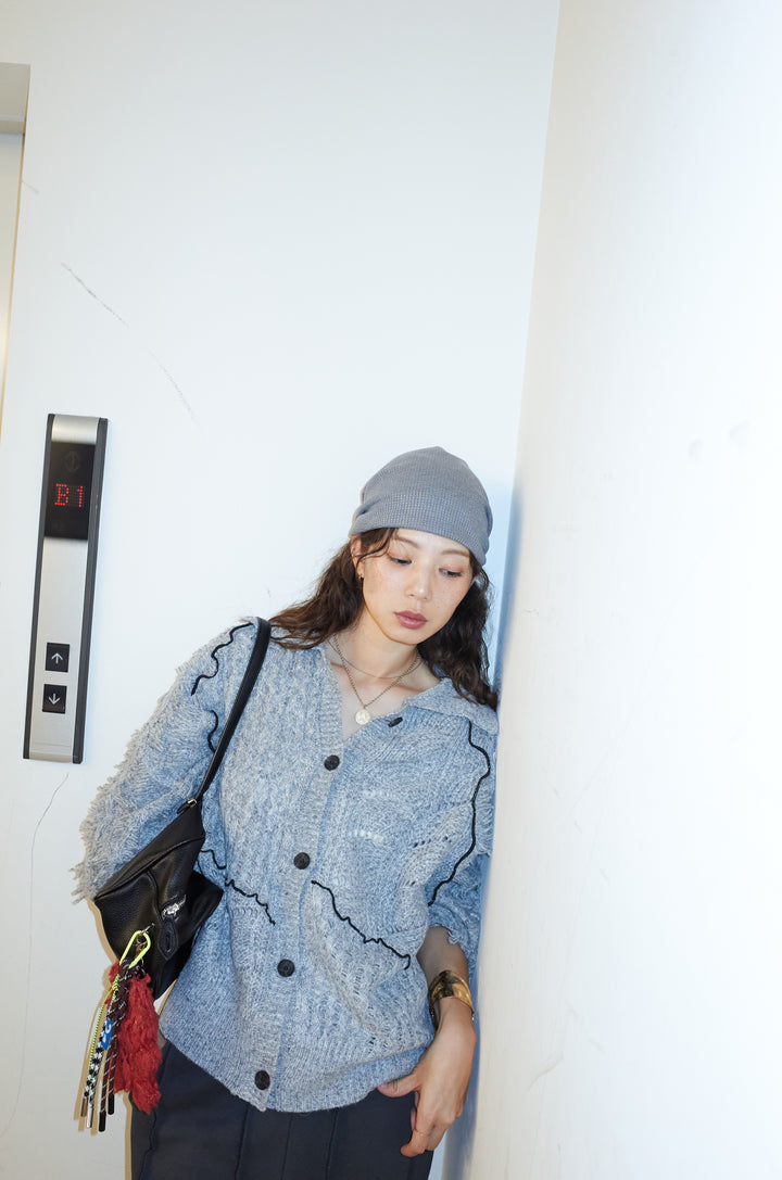 [予約/SET]フリンジカウチンカーディガン+ストレート裏毛パンツ(2set)