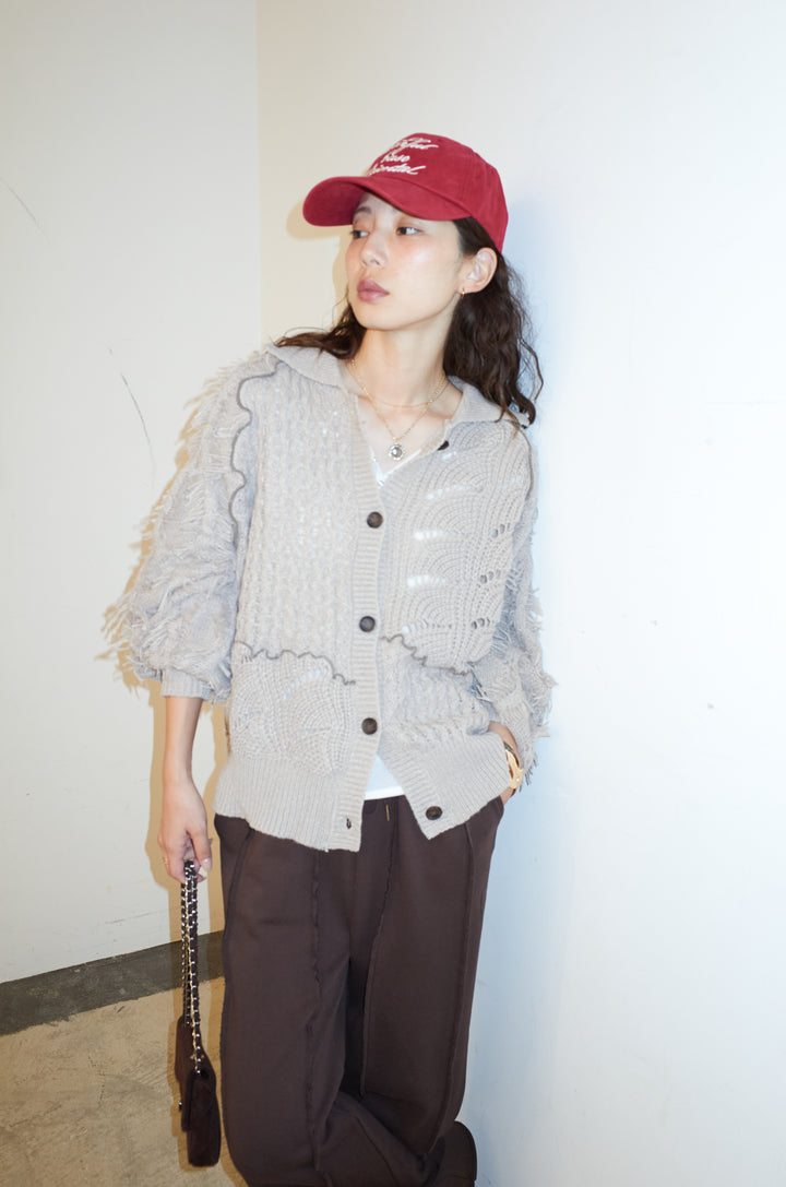 [予約]フリンジカウチンカーディガン