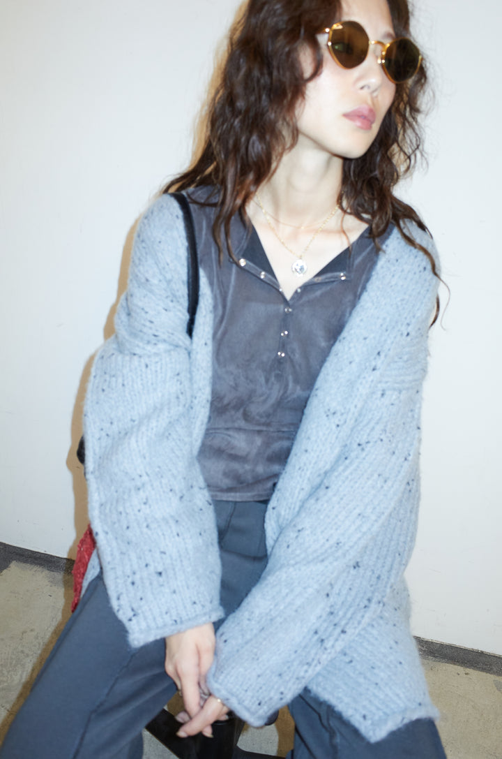 [予約]ネップモールミドルカーディガン