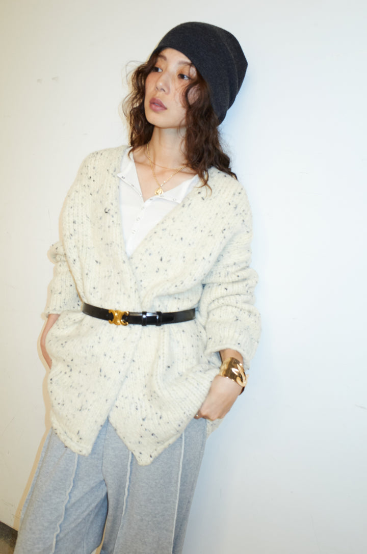 [予約]ネップモールミドルカーディガン