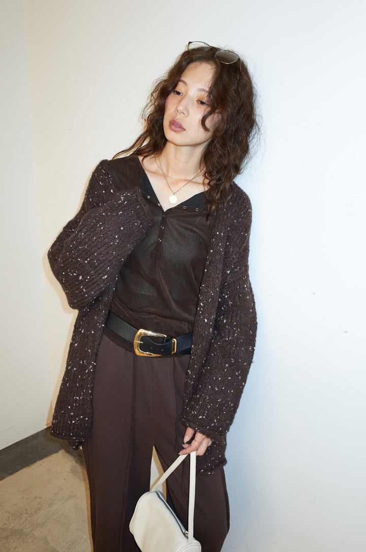 [予約]ネップモールミドルカーディガン