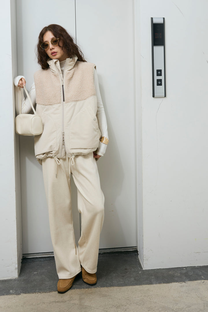 [予約/SET]ボア切替中綿ベスト+ダンボールニットパンツ(2set)