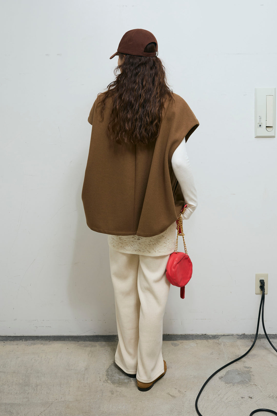 [予約/SET]ウールライクスタンドカラーベスト+アンゴラタッチフィンガーホールタートルニット+ダンボールニットパンツ(3set)