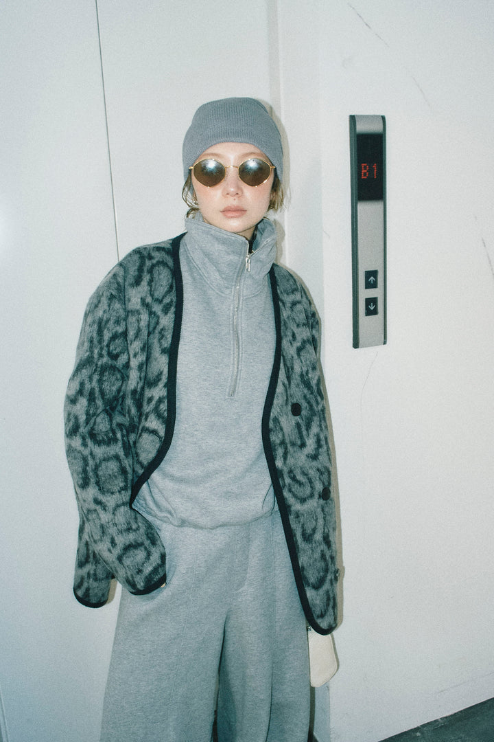 [予約]ノーカラーレオパードジャコット