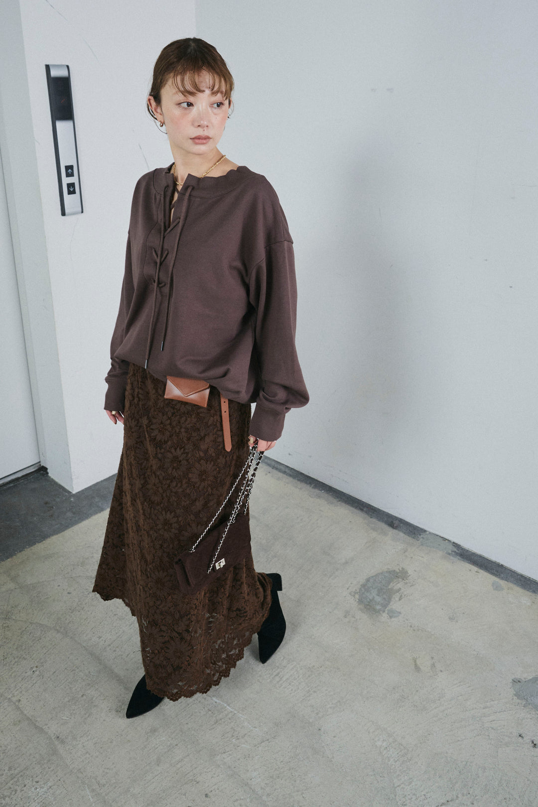 [予約/SET]レースアップスウェットPO+ソフトファブリックレースSK(2set)