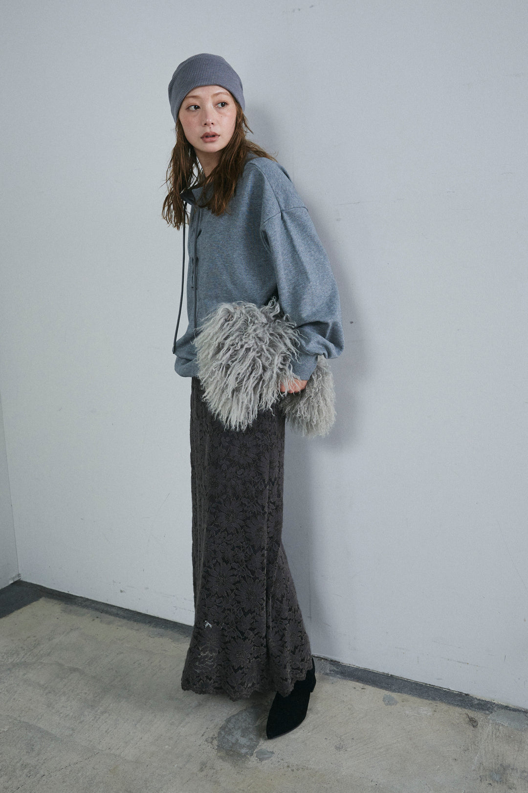 [予約/SET]レースアップスウェットPO+ソフトファブリックレースSK(2set)