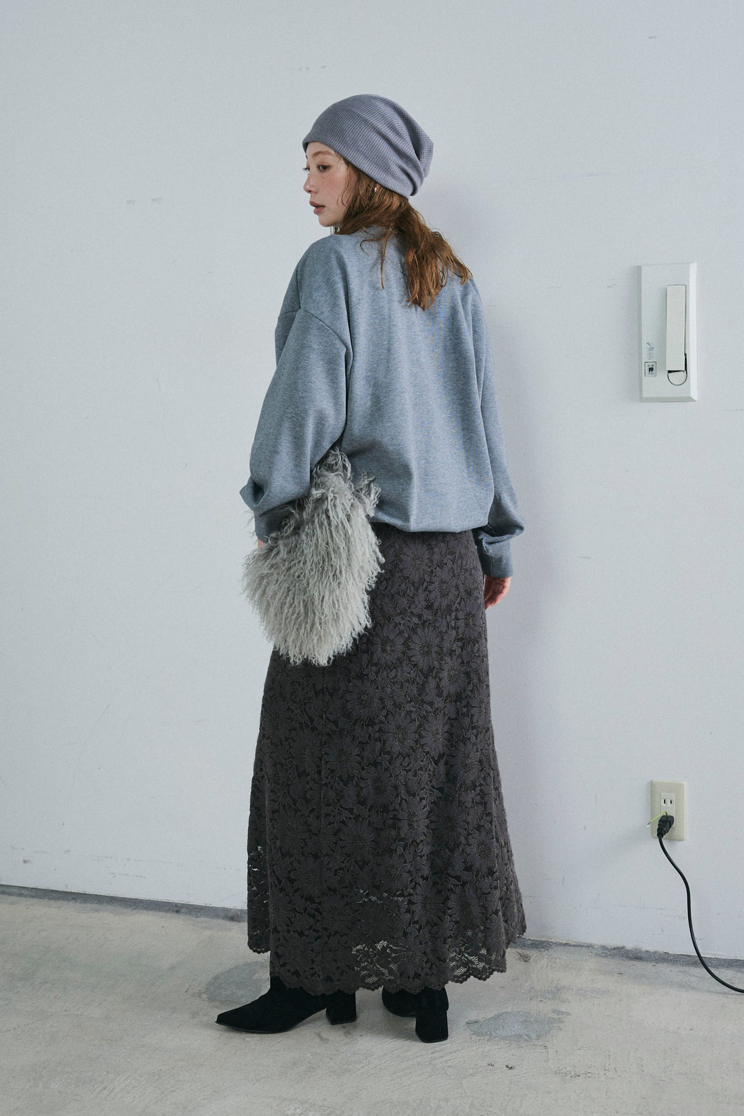 [予約/SET]レースアップスウェットPO+ソフトファブリックレースSK(2set)