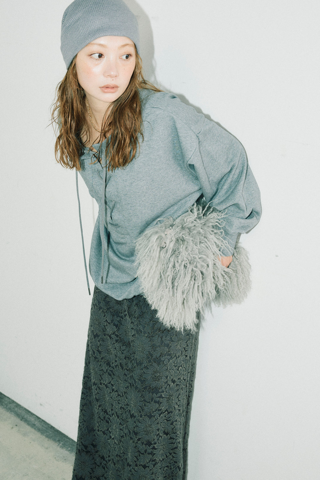 [予約/SET]レースアップスウェットPO+ソフトファブリックレースSK(2set)